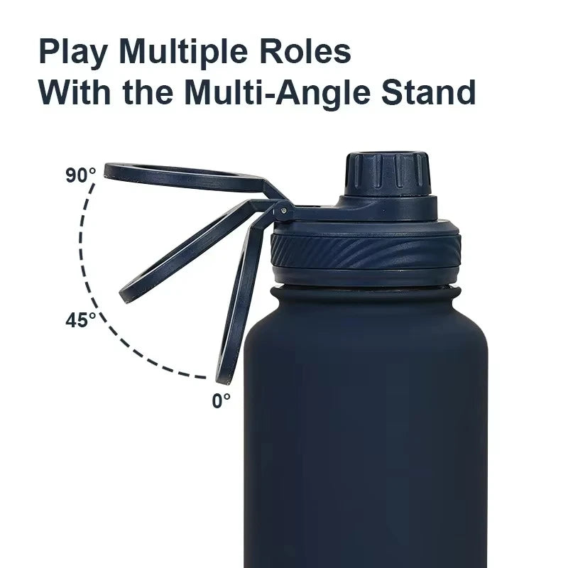 1L Insulated Stainless Steel Bottle with Phone Holder