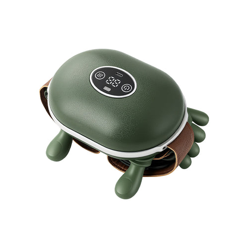 Green neck and shoulder massager with wearable strap
